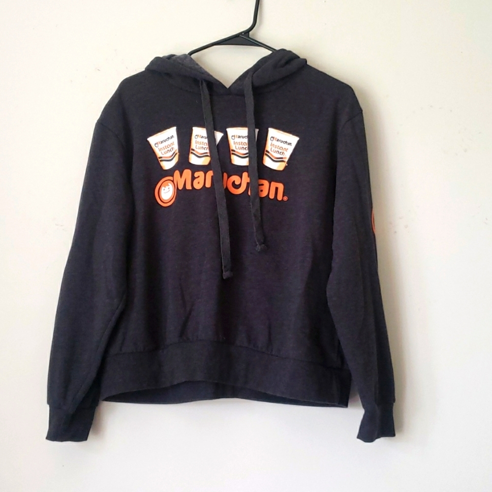 Oversized hoodie with ramen print